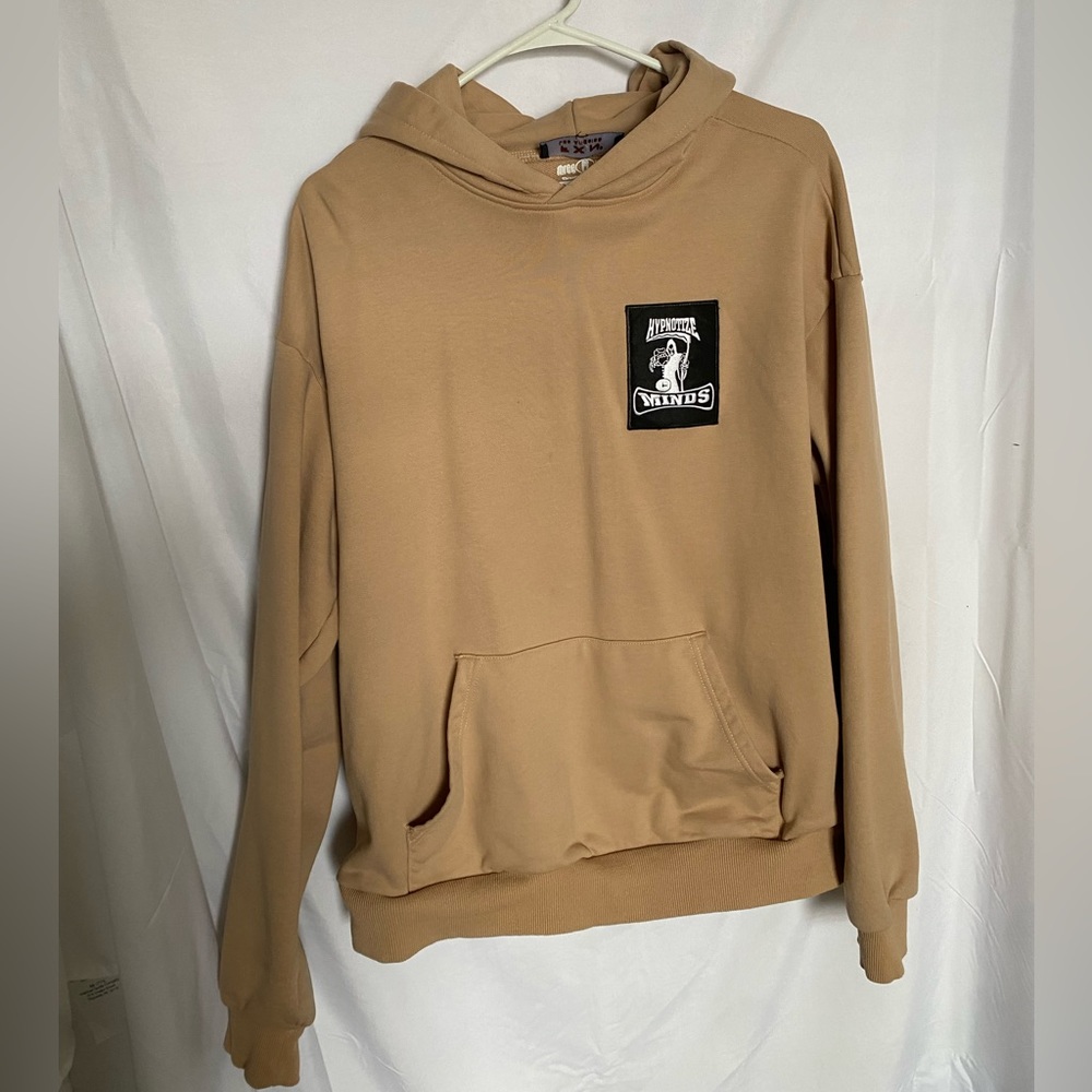 XL Three 6 Mafia Official Merch. Hypnotize Minds Beige Hoodie, 100% Cotton.